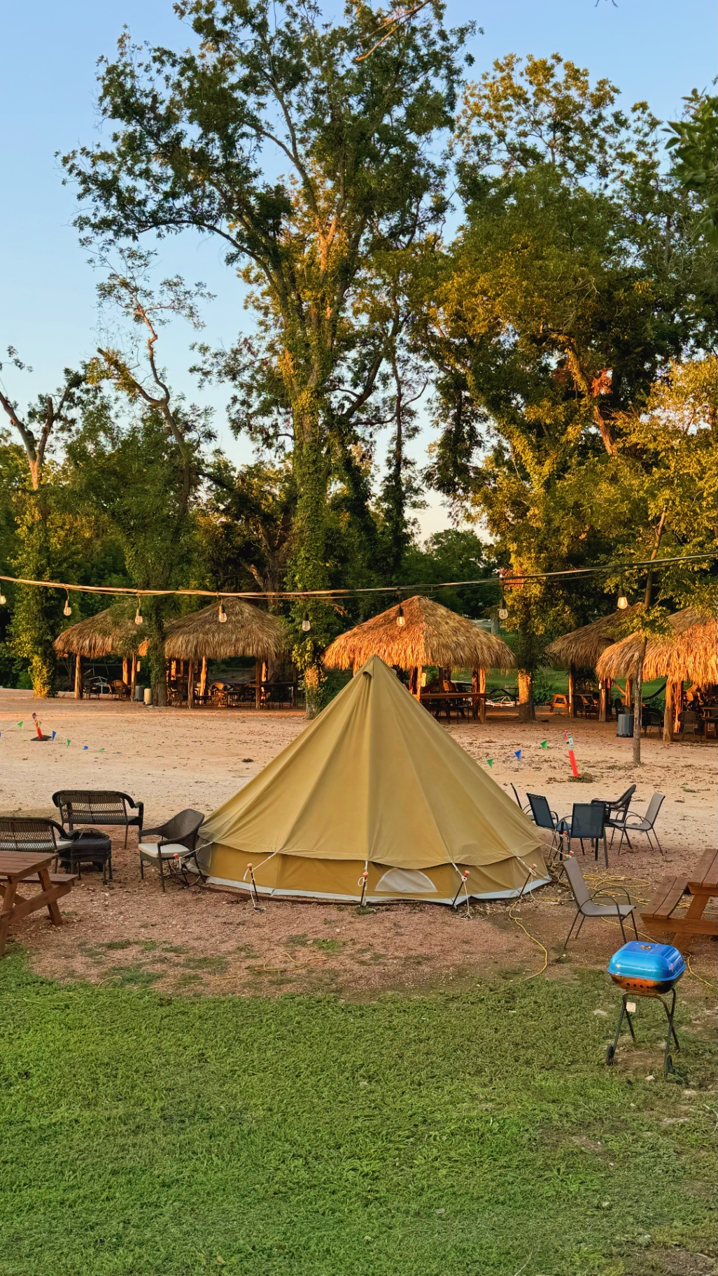 Bell Tent riverside view