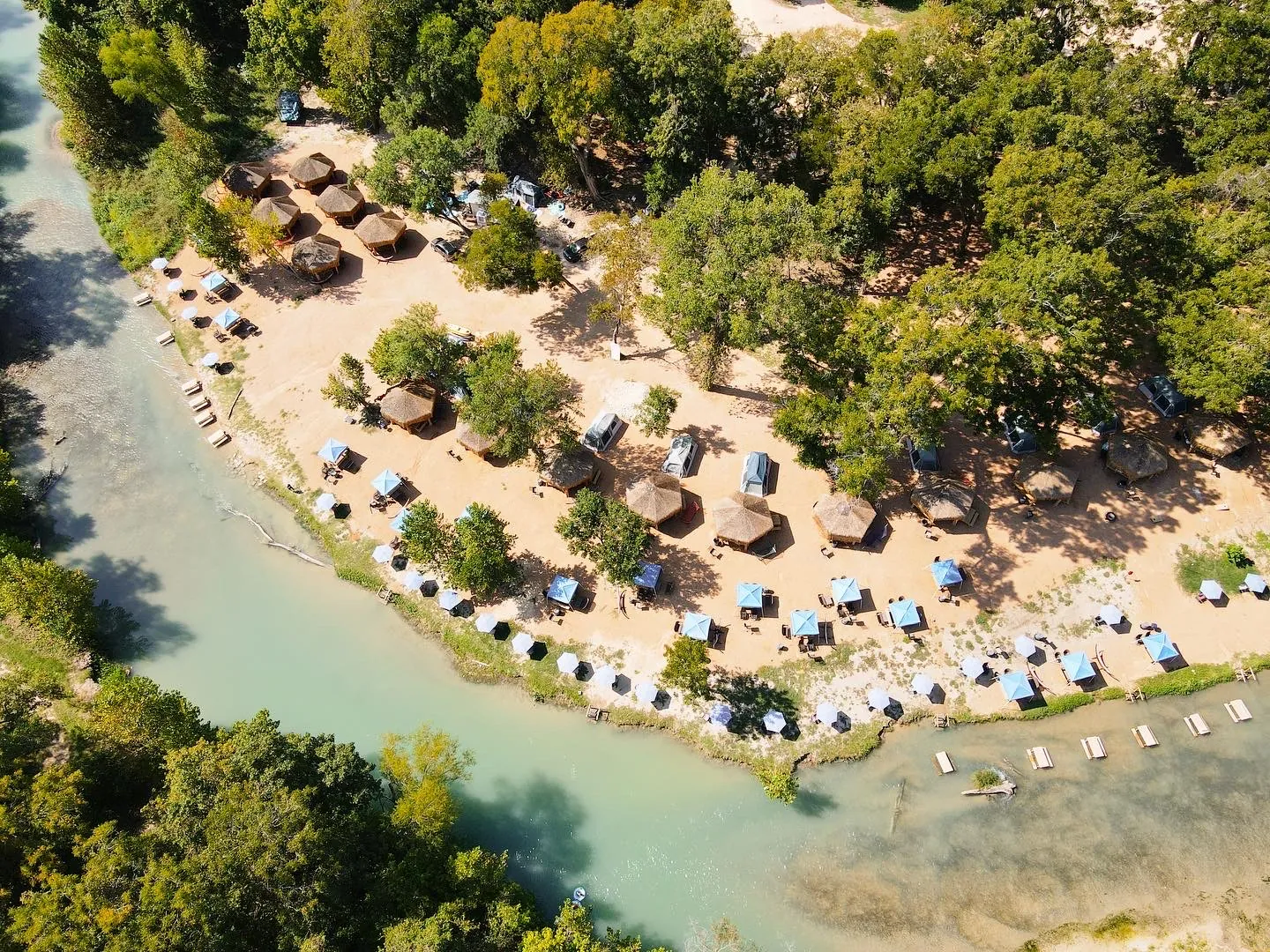 Aerial view of Son's River Ranch property
