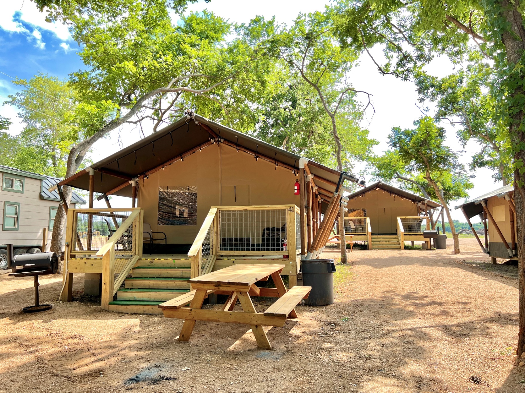 Safari Cabin exterior daytime