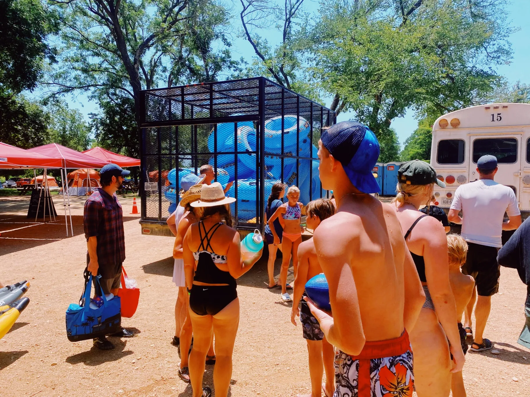 Tubing and kayaking shuttle service on the San Marcos River near Austin and San Antonio